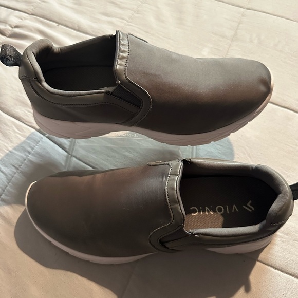 Vionic Gray Men's Slip-On Loafers - Picture 2 of 9